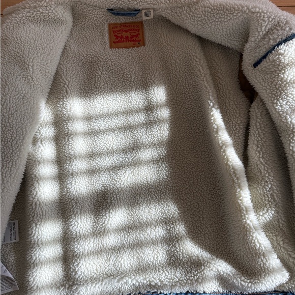 Levi's Mens 16365 0110 Sherpa Denim Trucker Jacket - Picture 6 of 14